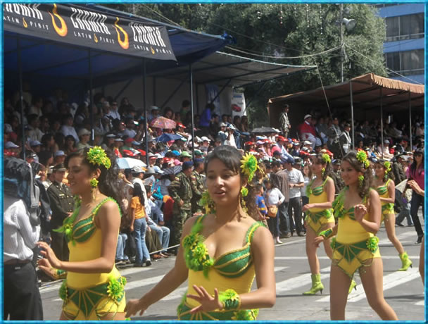 Hermosas estudiantes del Colegio Hispano Am&eacute;rica