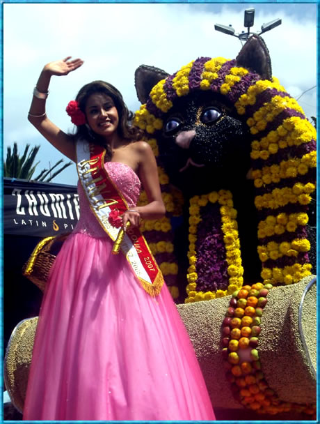 Reina participante del desfile