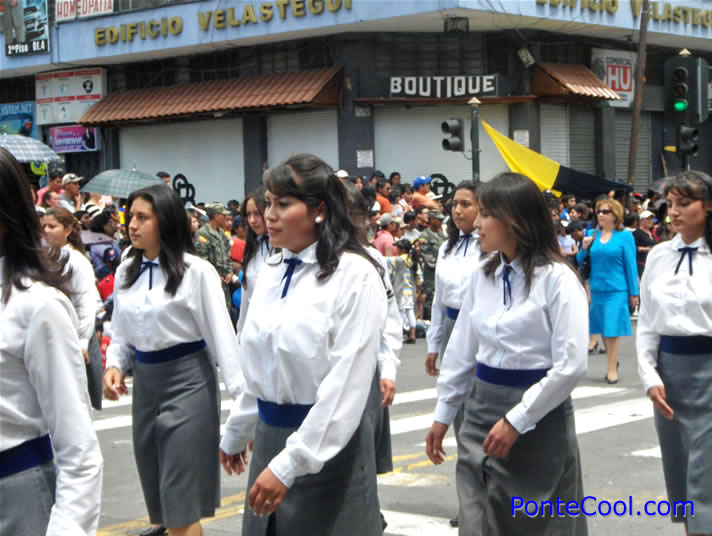 Futuras bachilleres de la patria