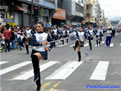 Las bastoneras festejando a Ambato